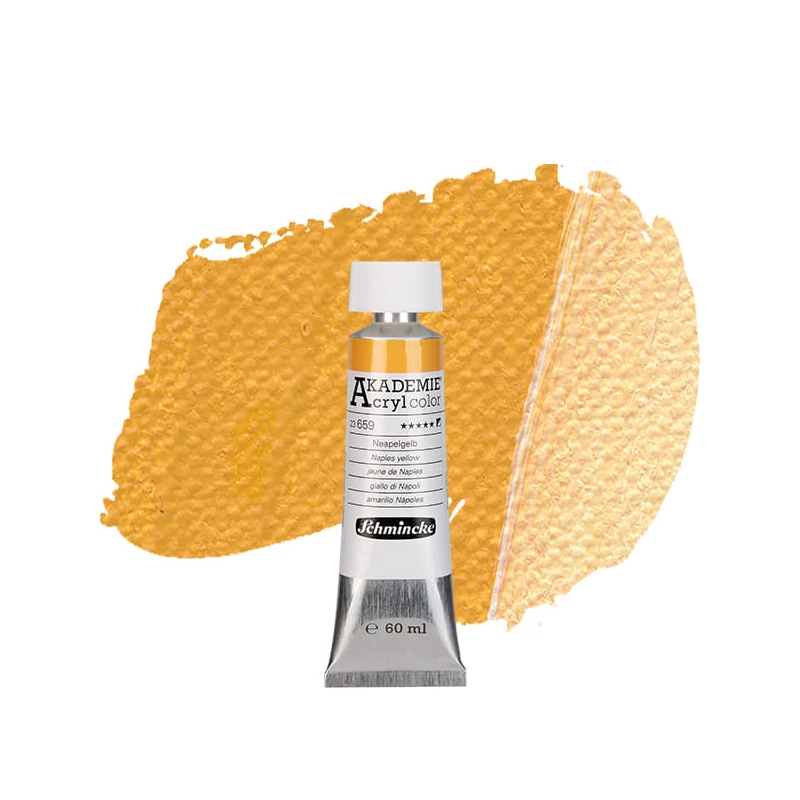 Schmincke Akademie akrilfesték, 60 ml - 659, naples yellow
