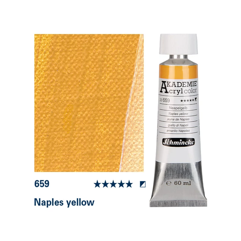 Schmincke Akademie akrilna boja, 60 ml - 659, naples yellow