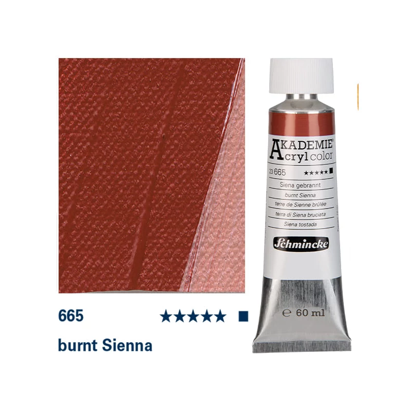 Schmincke Akademie akrilna boja, 60 ml - 665, burnt sienna