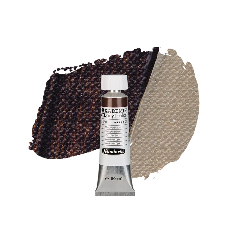 Schmincke Akademie akrilfesték, 60 ml - 668, vandyck brown