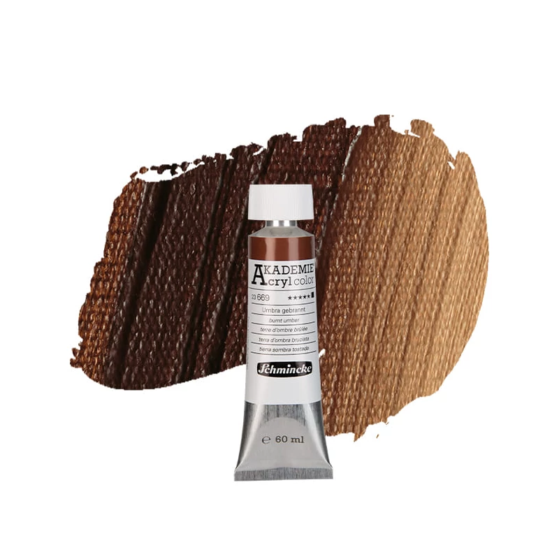 Schmincke Akademie akrilfesték, 60 ml - 669, burnt umber