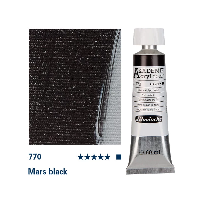 Schmincke Akademie akrilna boja, 60 ml - 770, mars black