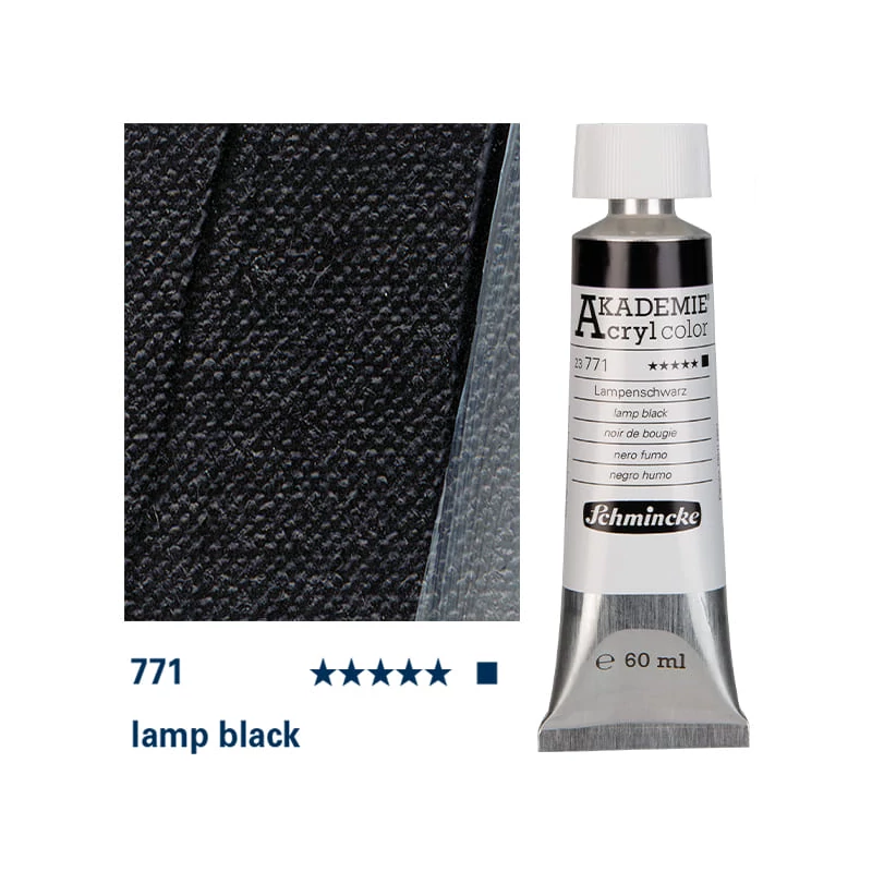 Schmincke Akademie akrilna boja, 60 ml - 771, lamp black