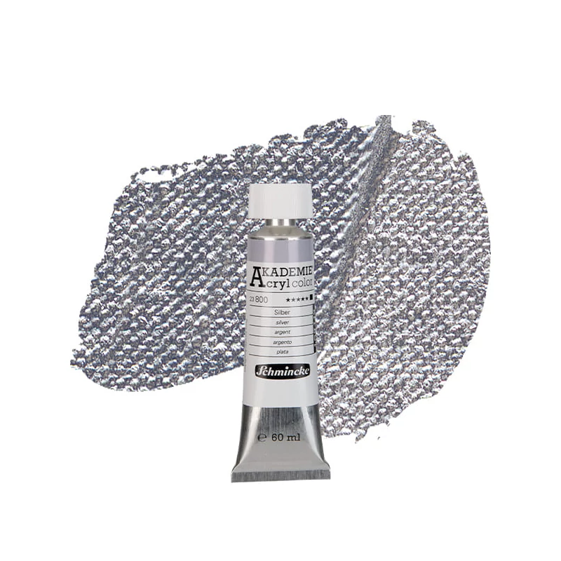 Schmincke Akademie akrilfesték, 60 ml - 800, silver