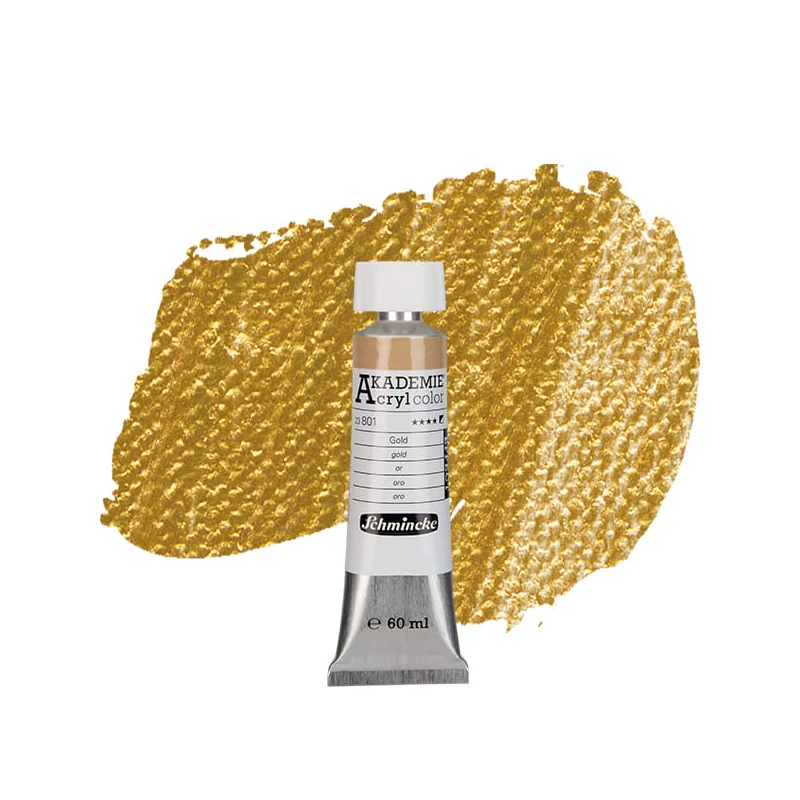 Schmincke Akademie akrilfesték, 60 ml - 801, gold