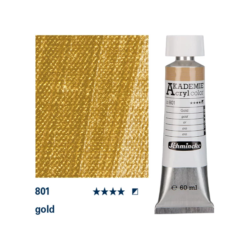 Schmincke Akademie akrilna boja, 60 ml - 801, gold