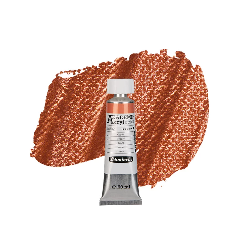 Schmincke Akademie akrilfesték, 60 ml - 802, copper