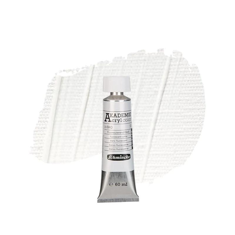 Schmincke Akademie akrilfesték, 60 ml - 840, fluorescent white