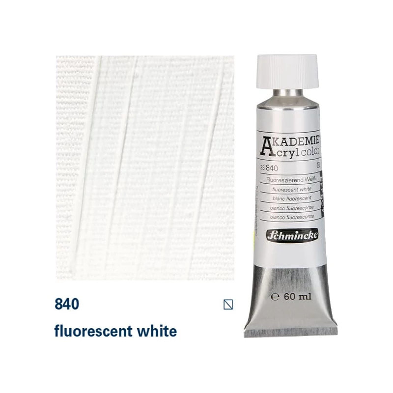 Schmincke Akademie akrilna boja, 60 ml - 840, fluorescent white