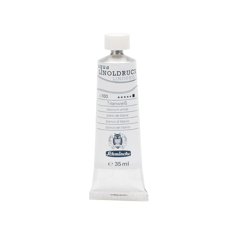 Schmincke Aqua Linoprint lino boja, 35 ml - 100, titanium white