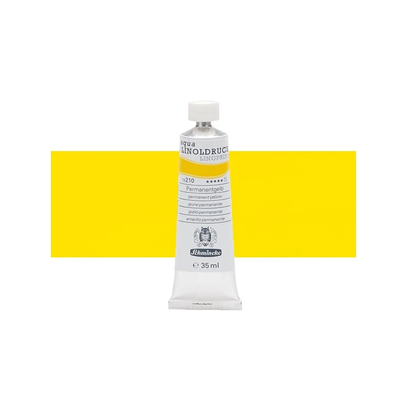 Schmincke Aqua Linoprint lino boja, 35 ml - 210, permanent yellow