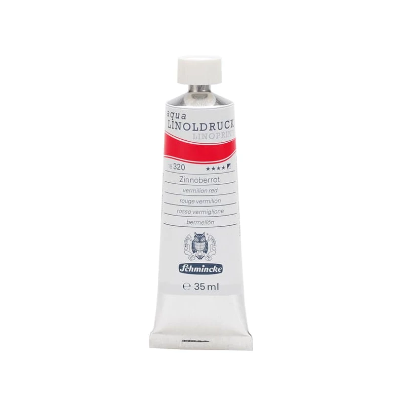 Schmincke Aqua Linoprint lino boja, 35 ml - 320, vermilion red