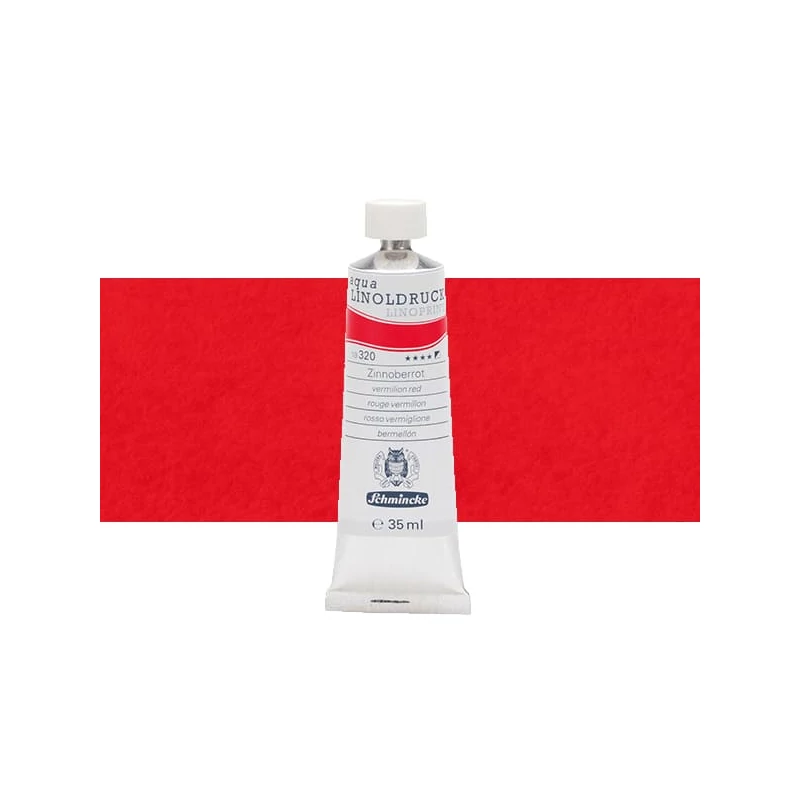 Schmincke Aqua Linoprint lino boja, 35 ml - 320, vermilion red
