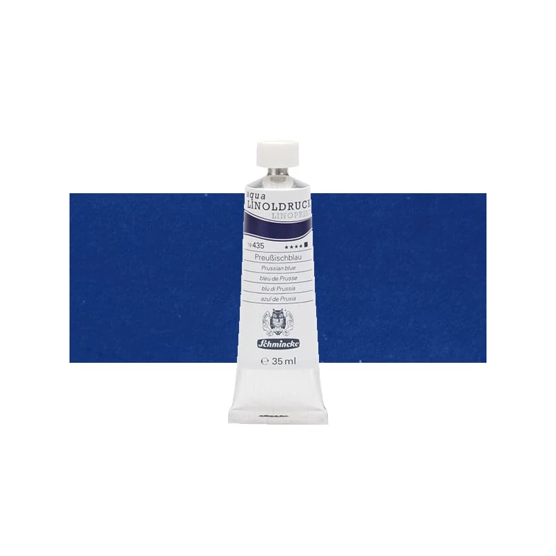 Schmincke Aqua Linoprint lino boja, 35 ml - 435, prussian blue