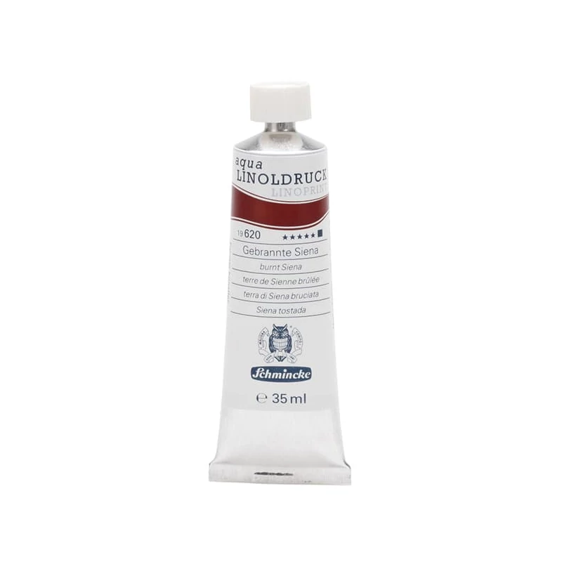 Schmincke Aqua Linoprint lino boja, 35 ml - 620, burnt sienna