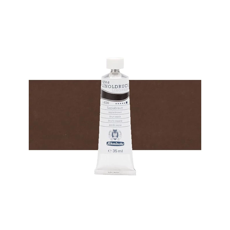 Schmincke Aqua Linoprint lino boja, 35 ml - 630, sepia brown