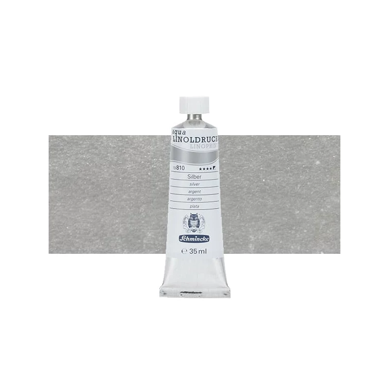 Schmincke Aqua Linoprint lino boja, 35 ml - 810, silver