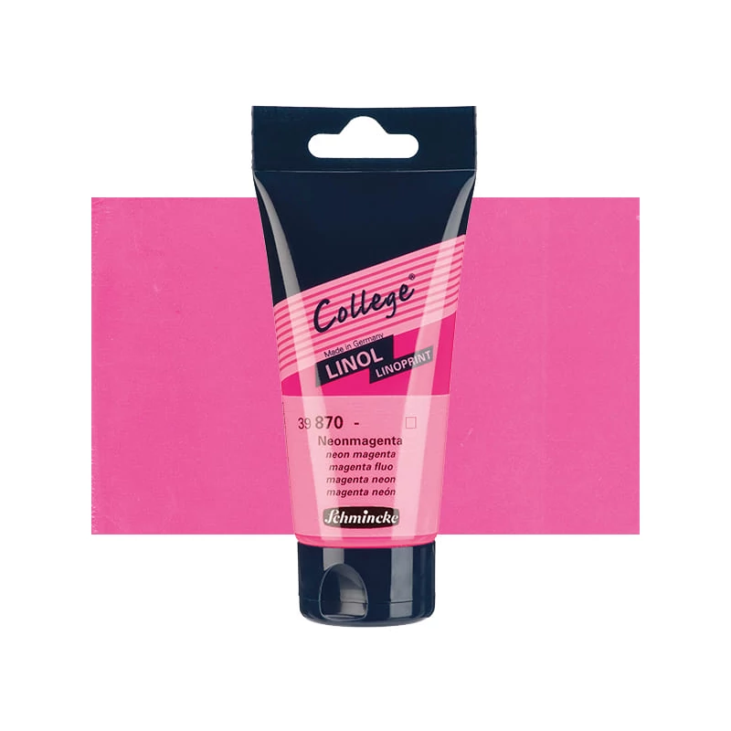 Schmincke College Linol lino boja, 75 ml - 870, neon magenta
