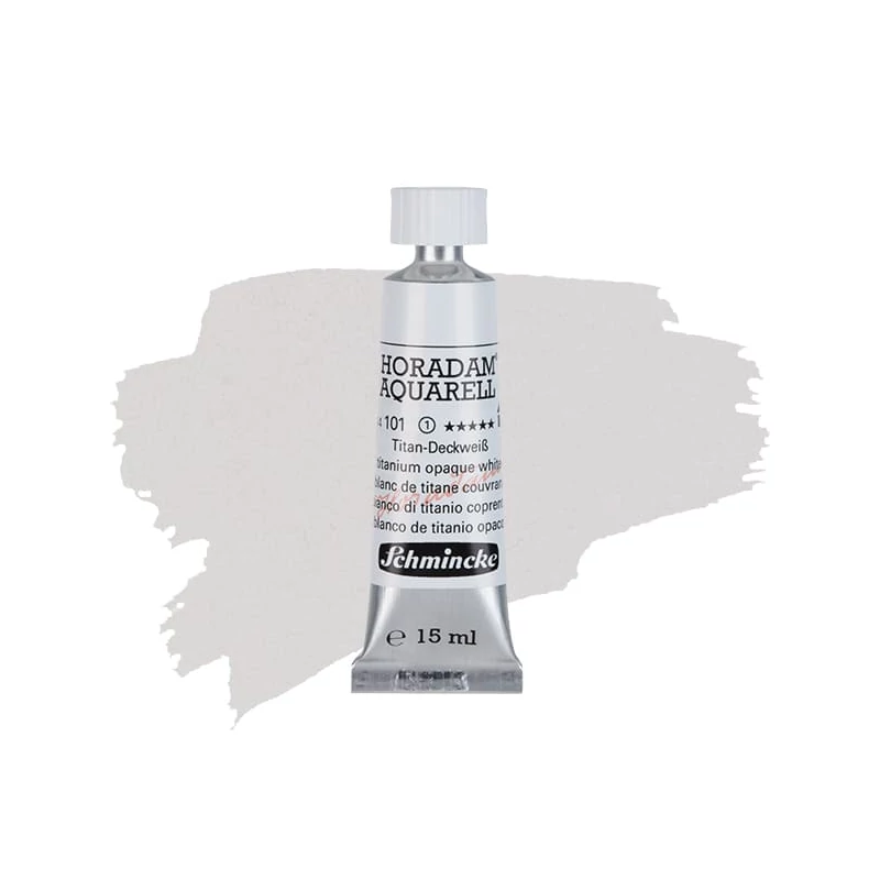 Schmincke Horadam akvarel boja u tubi, 15 ml - 101, titanium opaque white
