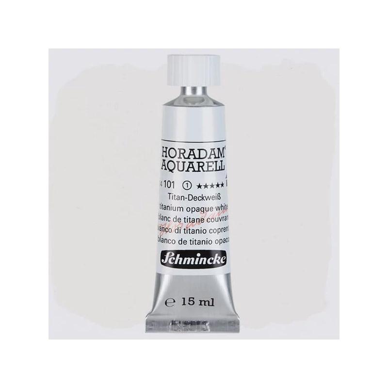 Schmincke Horadam akvarel boja u tubi, 15 ml - 101, titanium opaque white