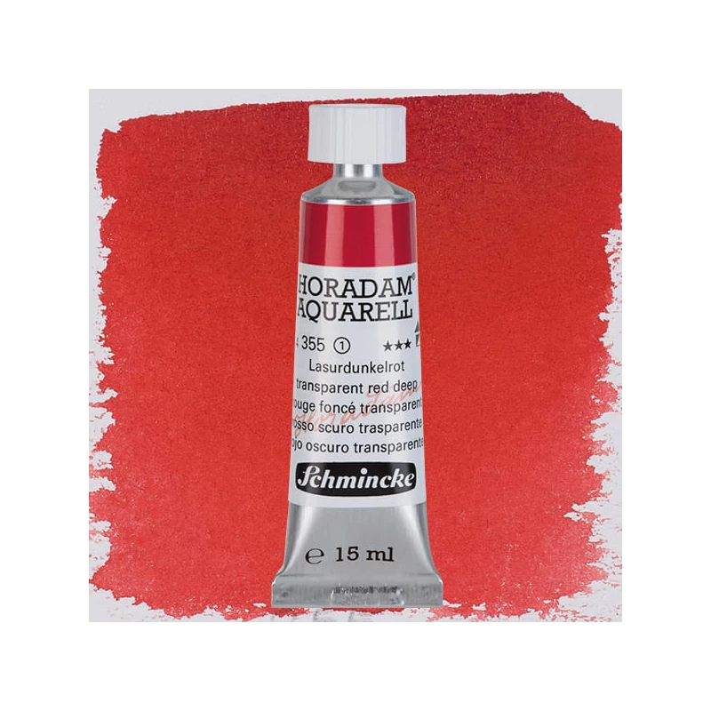Schmincke Horadam akvarel boja u tubi, 15 ml - 355, transparent red deep