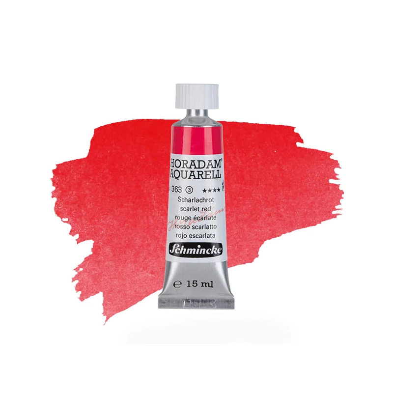Schmincke Horadam akvarel boja u tubi, 15 ml - 363, scarlet red
