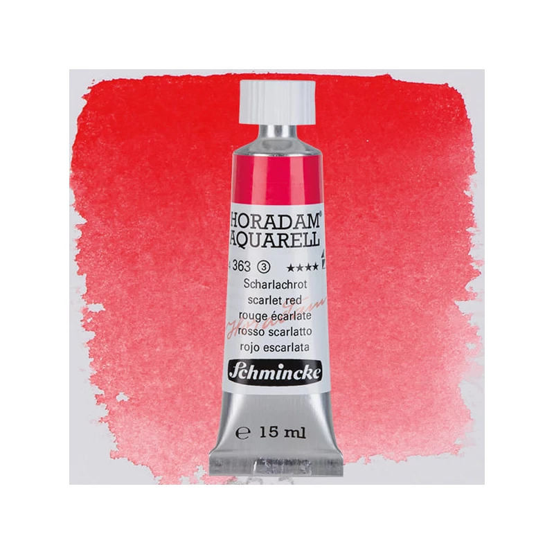 Schmincke Horadam akvarel boja u tubi, 15 ml - 363, scarlet red
