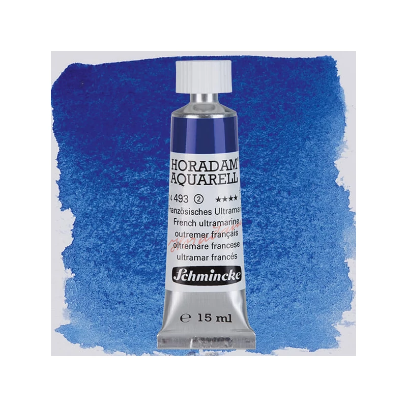 Schmincke Horadam akvarel boja u tubi, 15 ml - 493, french ultramarine, granulirajući