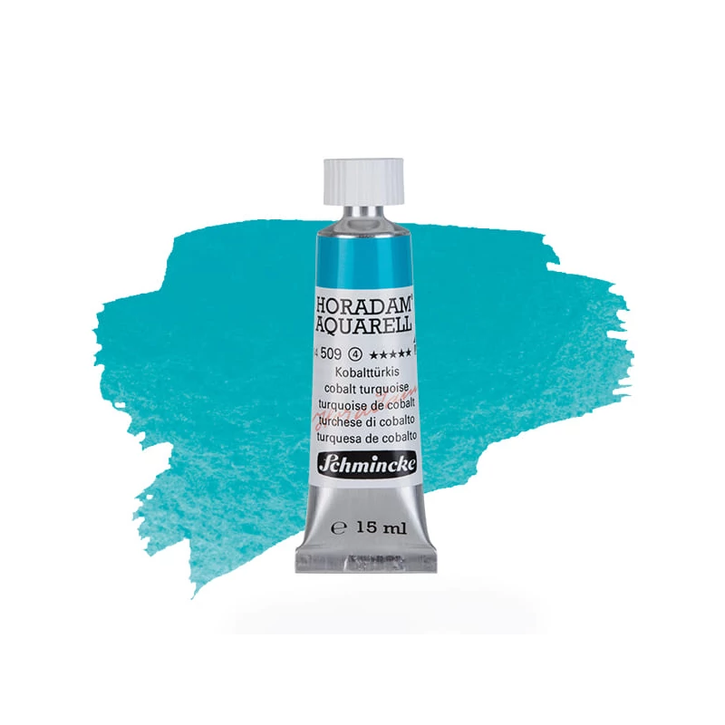 Schmincke Horadam akvarel boja u tubi, 15 ml - 509, cobalt turquoise, granulirajući