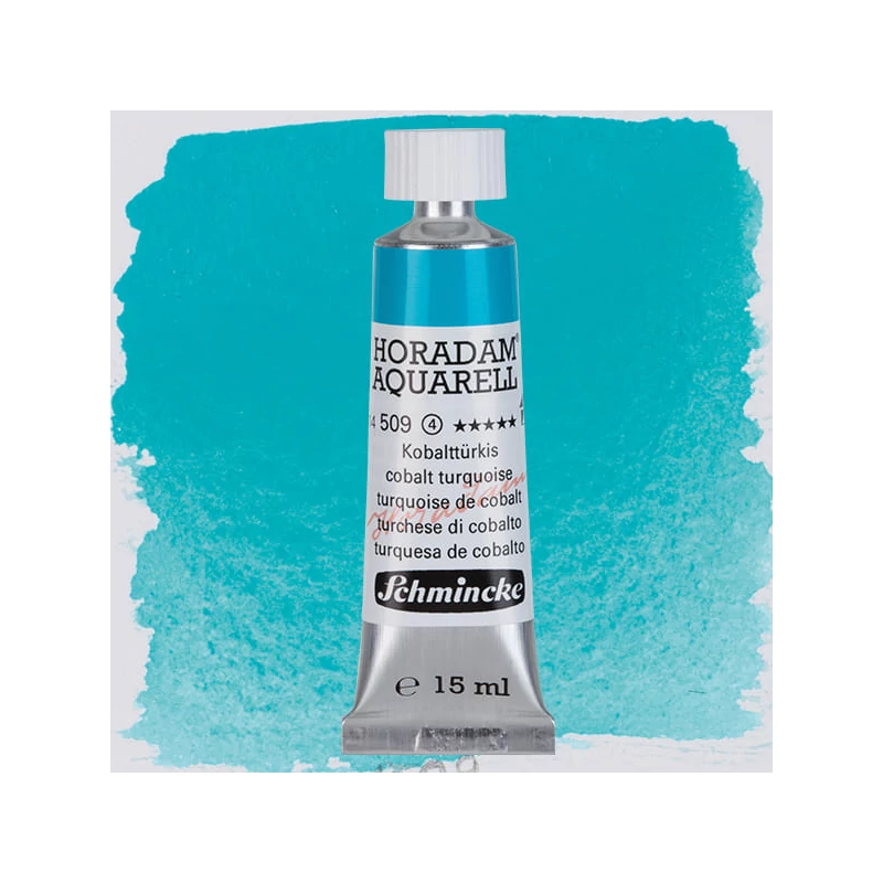 Schmincke Horadam akvarel boja u tubi, 15 ml - 509, cobalt turquoise, granulirajući