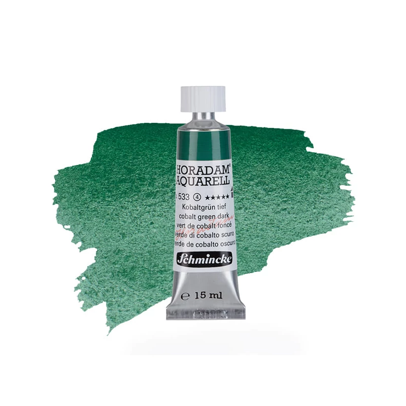 Schmincke Horadam akvarel boja u tubi, 15 ml - 533, cobalt green dark, granulirajući