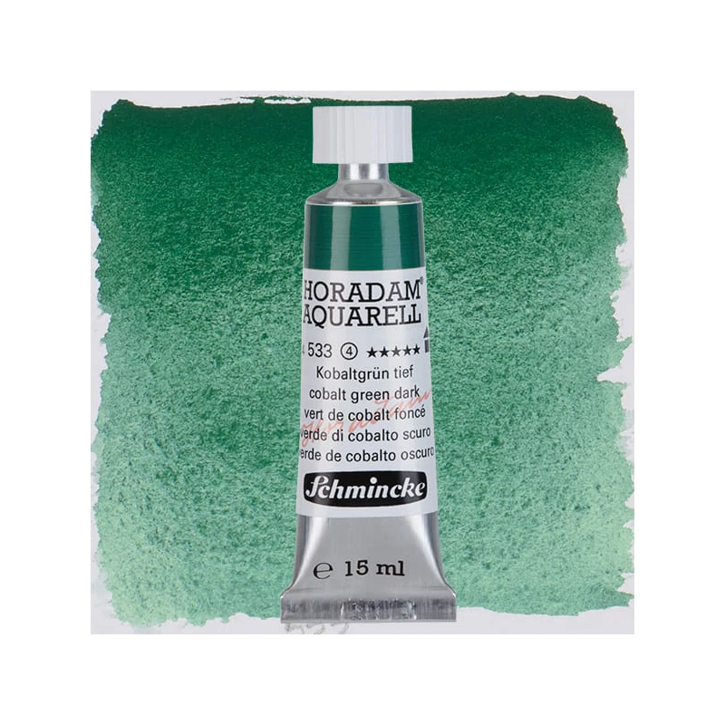 Schmincke Horadam akvarel boja u tubi, 15 ml - 533, cobalt green dark, granulirajući