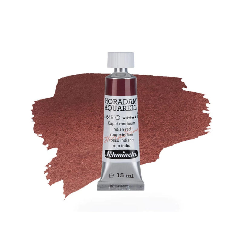 Schmincke Horadam akvarel boja u tubi, 15 ml - 645, indian red, granulirajući