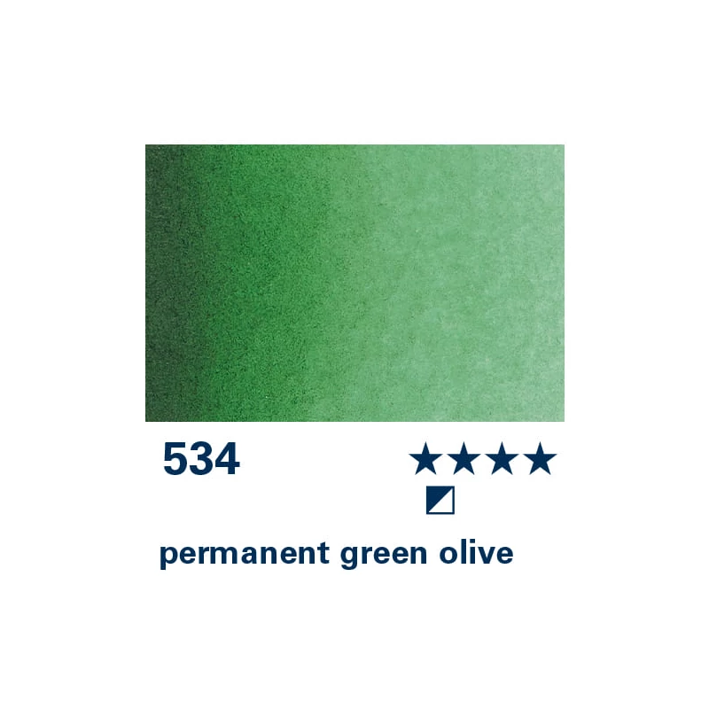 Schmincke Horadam akvarel boja u tubi, 15 ml - 534, permanent green olive