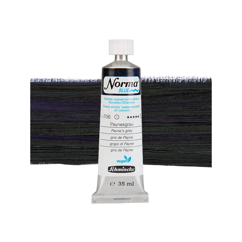 Schmincke Norma Blue veganska vodena uljana boja, 35 ml - 706, payne's grey