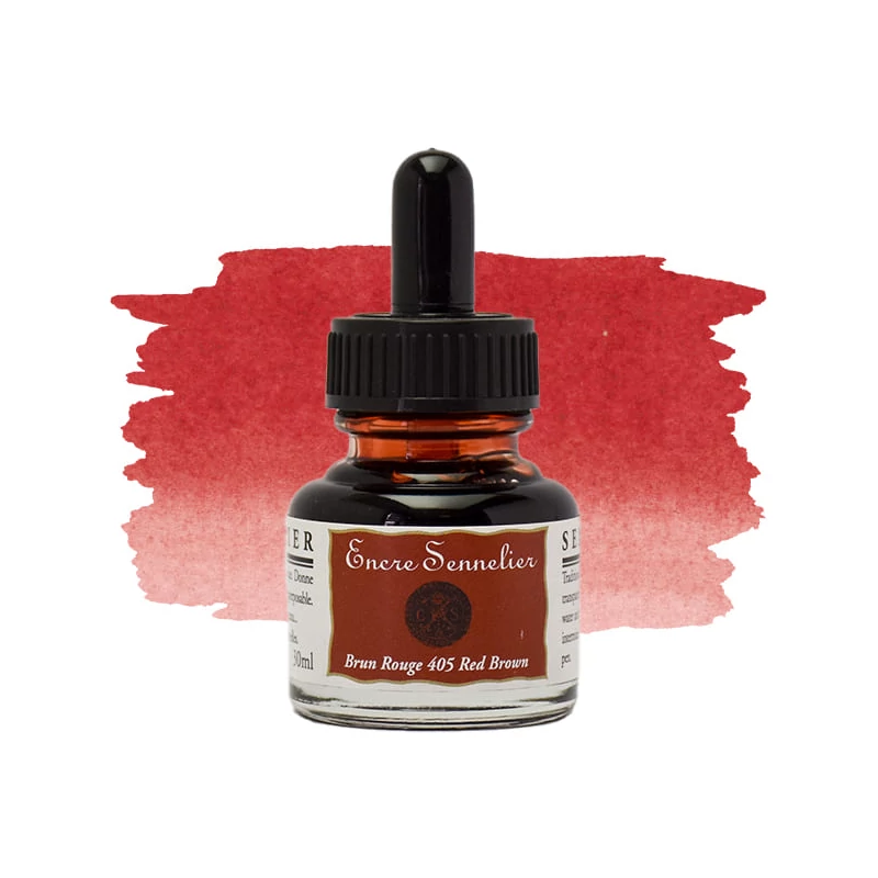 Sennelier tuš za crtanje, 30 ml - 405, red brown