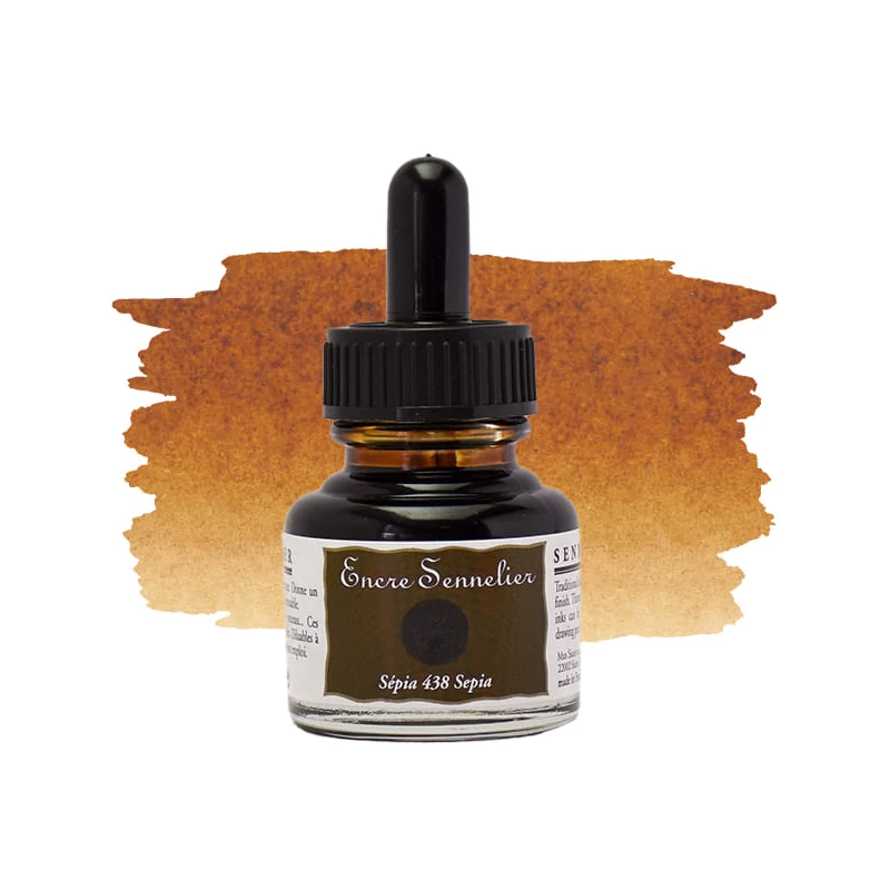 Sennelier tuš za crtanje, 30 ml - 438, sepia