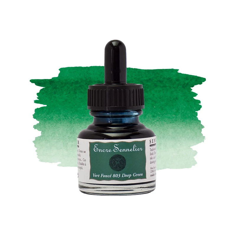 Sennelier tuš za crtanje, 30 ml - 803, deep green