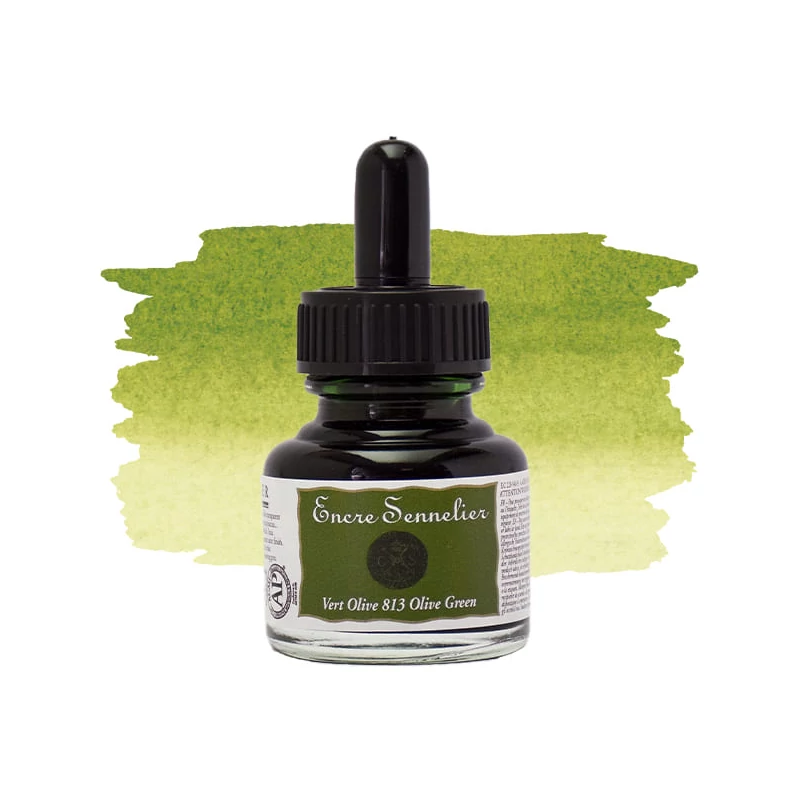 Sennelier tuš za crtanje, 30 ml - 813, olive green