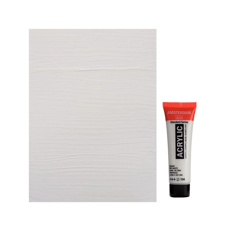 Talens Amsterdam akrilna boja, 20 ml - 104, zinc white
