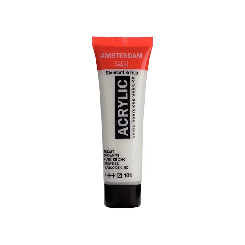 Talens Amsterdam akrilna boja, 20 ml - 104, zinc white