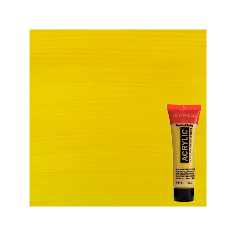 Talens Amsterdam akrilna boja, 20 ml - 272, transparent yellow medium