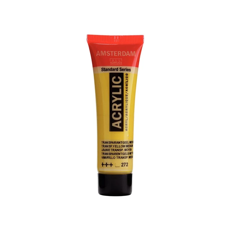 Talens Amsterdam akrilna boja, 20 ml - 272, transparent yellow medium