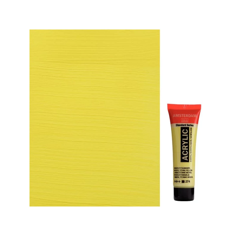 Talens Amsterdam akrilna boja, 20 ml - 274, nickel titanium yellow