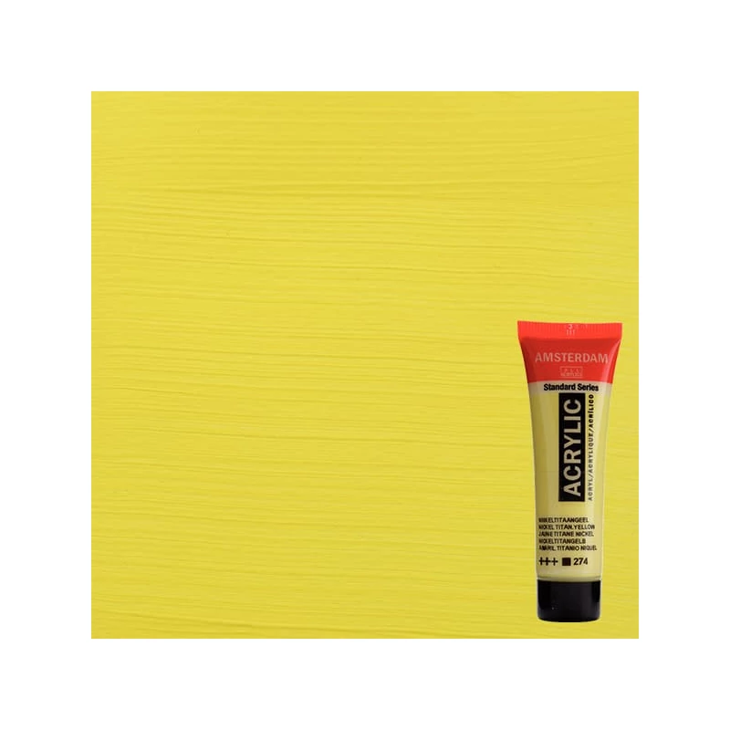 Talens Amsterdam akrilna boja, 20 ml - 274, nickel titanium yellow