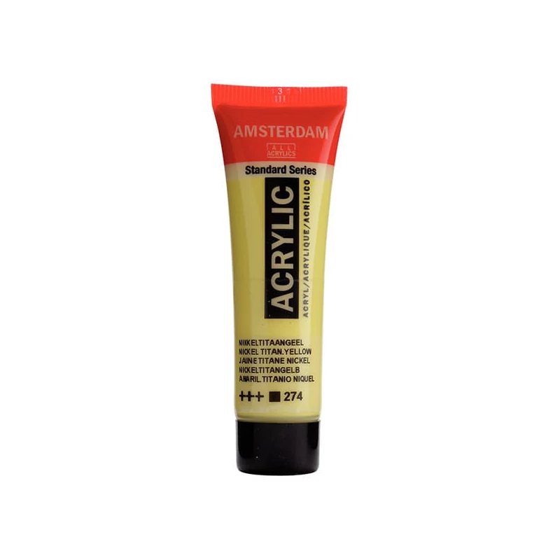 Talens Amsterdam akrilna boja, 20 ml - 274, nickel titanium yellow