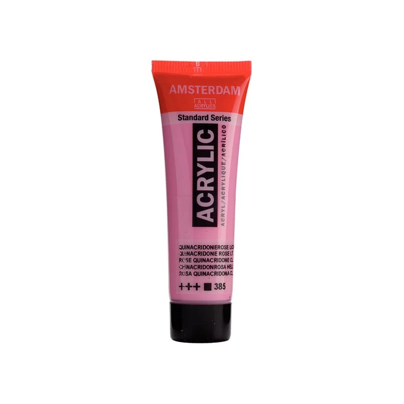 Talens Amsterdam akrilna boja, 20 ml - 385, quinacridone rose light
