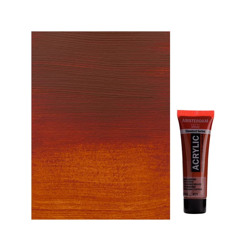Talens Amsterdam akrilna boja, 20 ml - 411, burnt sienna