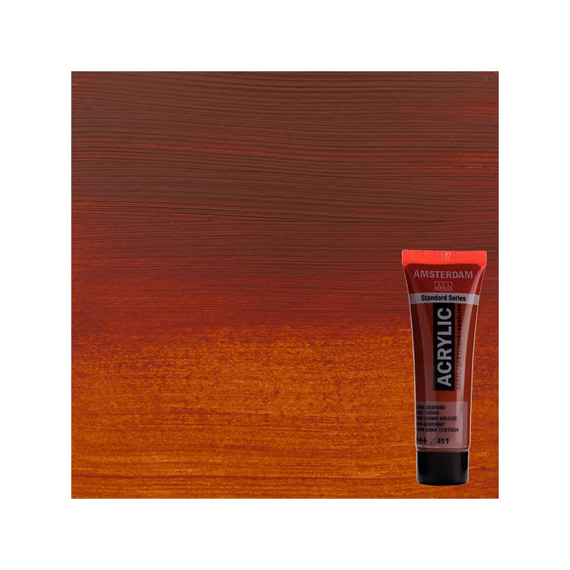 Talens Amsterdam akrilna boja, 20 ml - 411, burnt sienna
