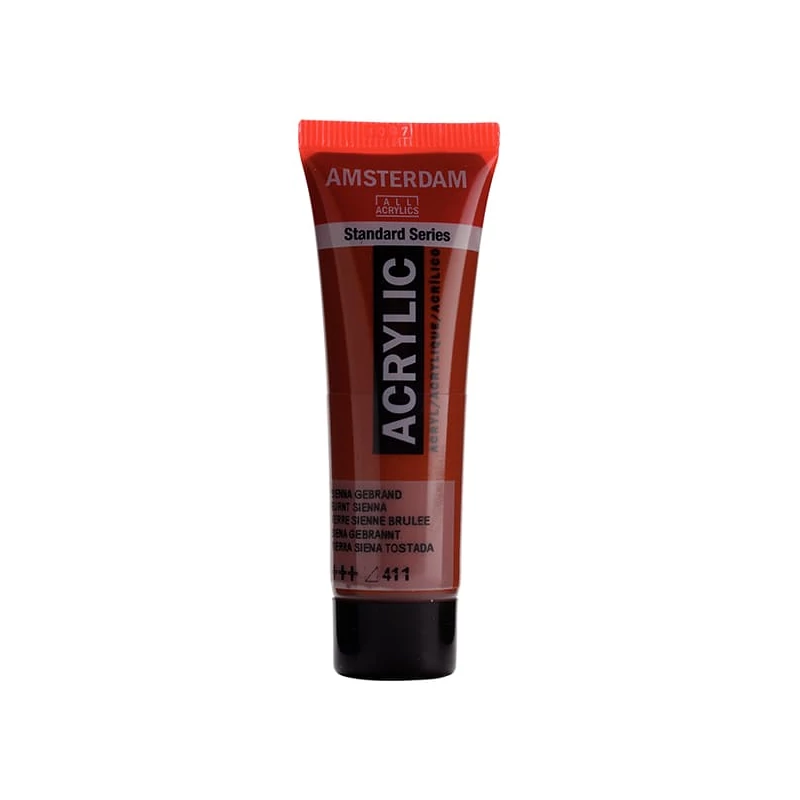Talens Amsterdam akrilna boja, 20 ml - 411, burnt sienna